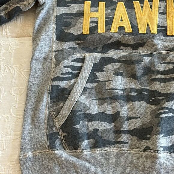 Tailgate Iowa Hawkeyes Gray camouflage Pullover hoodie Sweatshirt ANF small - Picture 6 of 11